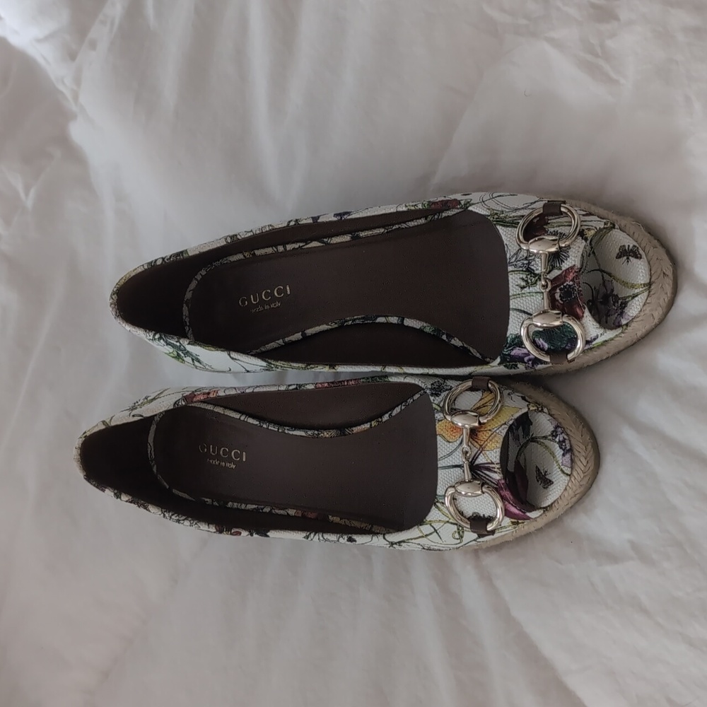 Gently Used Gucci Horse Bit Wedge Sandal